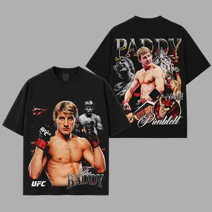 Paddy Pimblett Premium 99% Cotton T-Shirt , The Baddy UFC Fighter Graphic Tee, Liverpool MMA Star Fan Shirt, Cage Fighting Streetwear Apparel, Combat Sports Graphic T-Shirt, Unisex UFC Fan Gift Tee