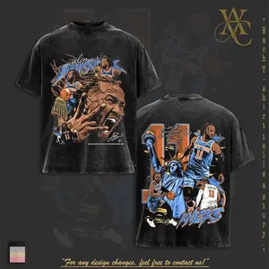 New York Basketball Inspired Washed Tee – King of the Clutch Retro Vintage Heavy Cotton Oversized Basketball Graphic T-Shirt Double Printed Unisex Streetwear Madison Square Garden Aura Edition Perfect Gift for Hoops Fans