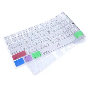 HRH Durable Keyboard Cover for Apple iMac G6 US Version with Numeric Keypad Wired USB Silicone Protector - Tablet, Waterproof & Dust-Proof, Easy to Clean, 100% Brand New, High Quality, Multicolor Keys, 33X13X1CM