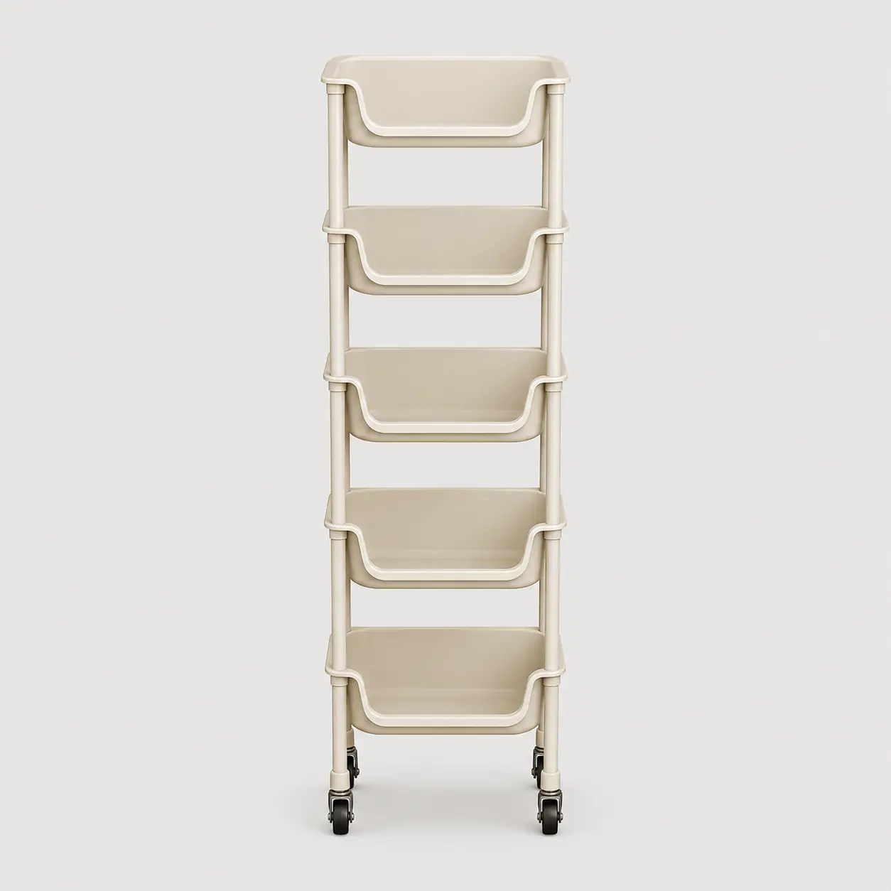 5-Tier Rolling Storage Rack with Wheels Shelves Shelf Storage Plastic Storages Shelving Shelf Rack Kitchen Storages Rack for Living Room Office Bathroom Garage Storage Shelves forfor Women corner bathroom counter organizer metal utility cart