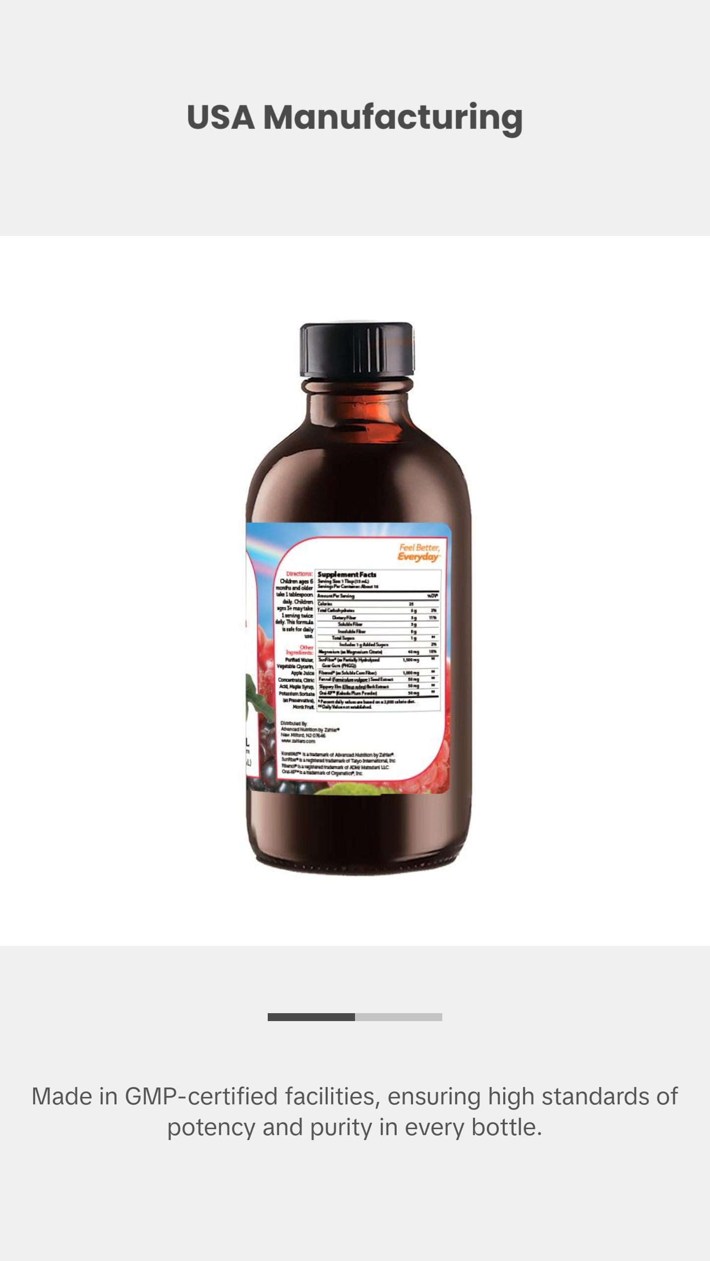 Zahler KonstiKid, Kids Constipation Support Supplement, LiquidConstipation Ease, Supports Regularity & Digestive Health, 8OZ