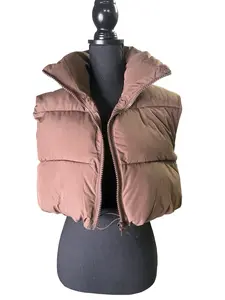 Chocolate Brown Puffer Vest