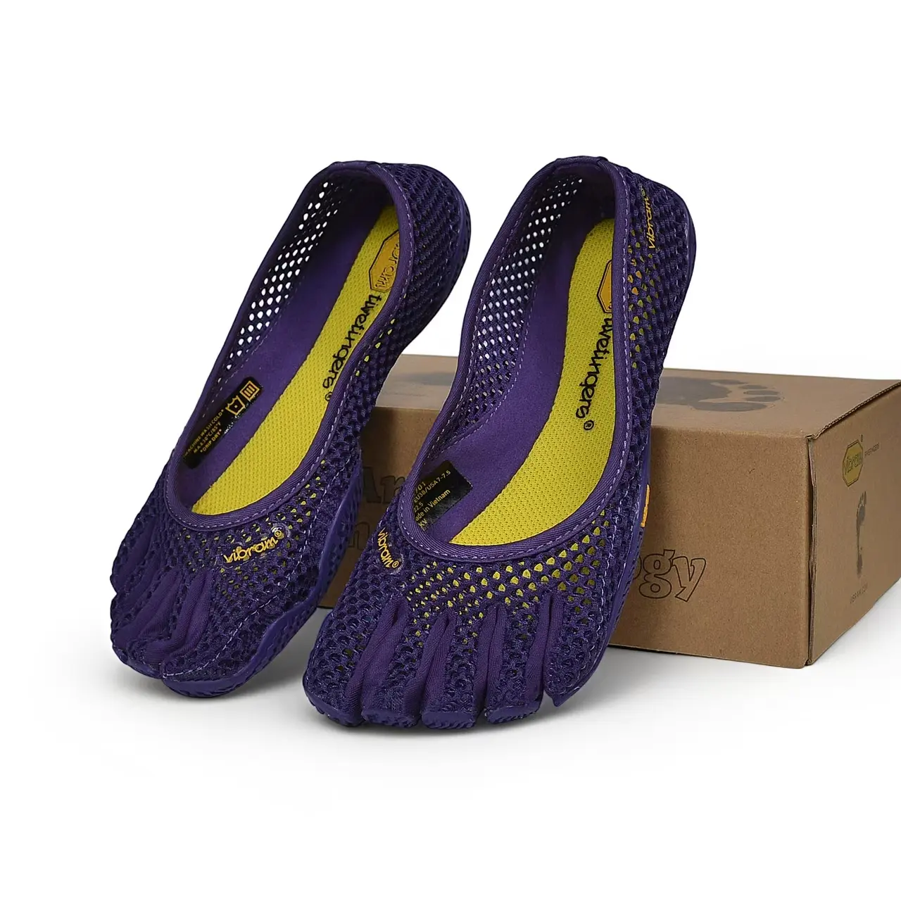 Vibram FiveFingers Amphibious Barefoot Multisport Shoes for Men Women, Quick Drain Five Toe Minimalist Sneakers with Comfort Wide Toe Box, Anti-Slip Zero Drop Grip Sole, Designed for Water Sports, Coastal Hiking, Beach Volleyball and Outdoor Recreation