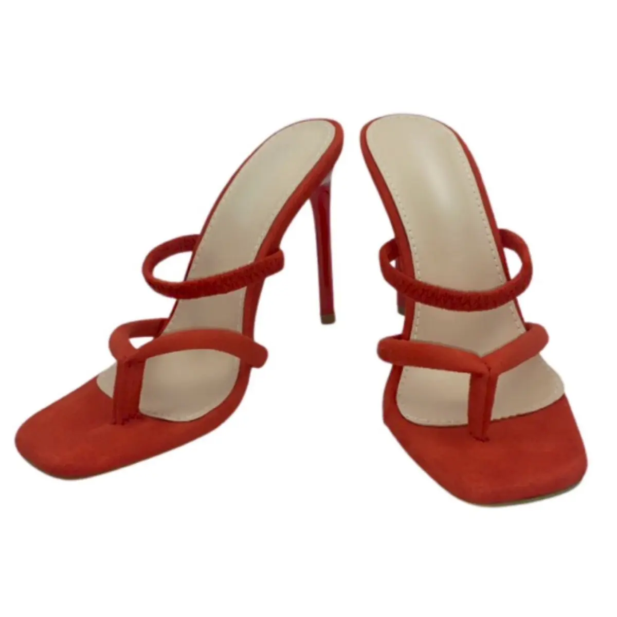 Scarlett | Fire Red | High Heel Shoes | Sandals
