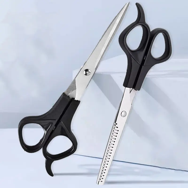 Hair Cutting Scissors Set, Professional Barber Shears for Thinning & Blending, Stainless Steel Blades, Home Salon Use, Haircut Kits, Hair Grooming Kit, Salon Equipment