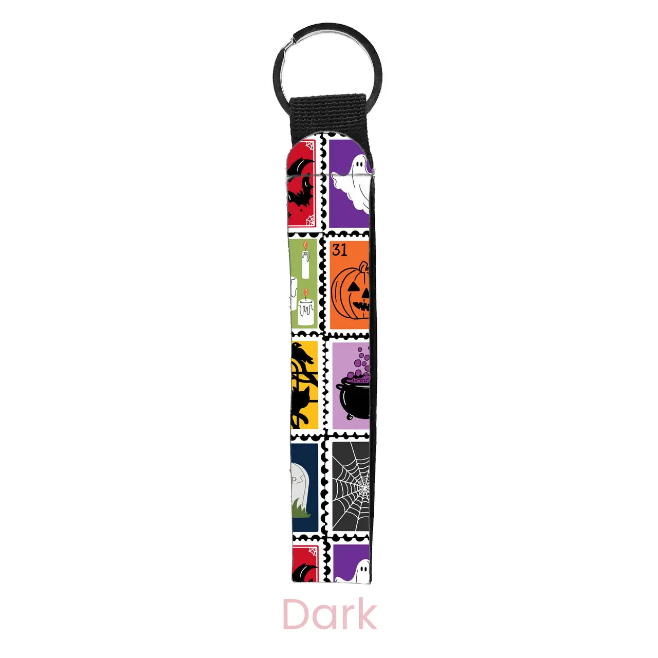 abbyrose Spooky Stamps Wristlet Key Chain Dark
