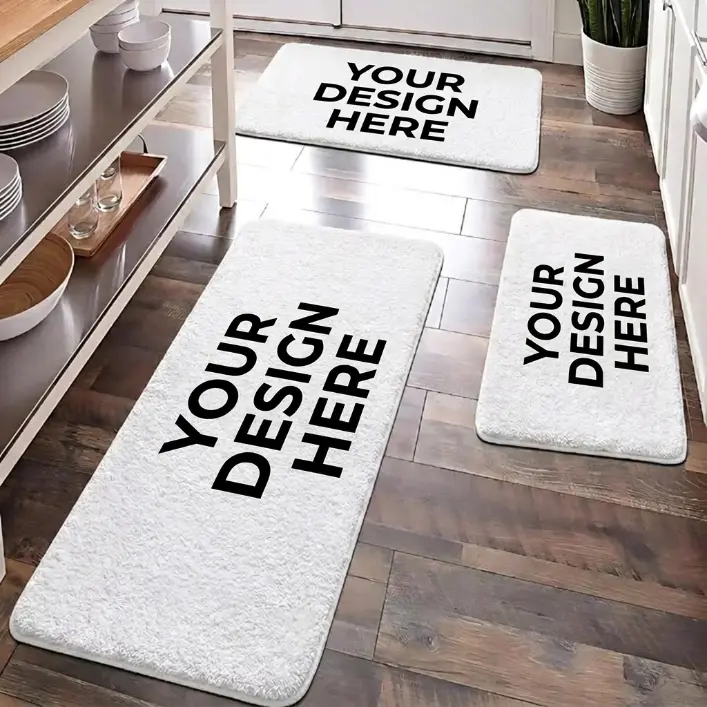 Custom Bath Mat, Personalized Bath Rug, Luxury Bathroom Decor, Aesthetic Bath Mat, Housewarming Gift,  flannel Floor Rug