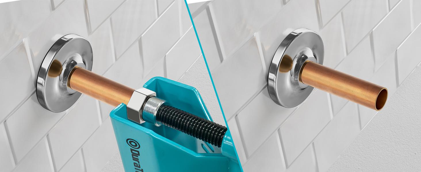 DURATECH Compression Sleeve Puller Tool, Remove 1/2 ” Ferrule and Nut of Copper Tubing, Blue, Without Damage, Corrosion Resistance, Plumbing Tools in Kitchen, Sinks, and Bathtubs