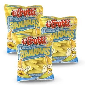 E Frutti Banana Flavored Chewy Gummies Candy, 3.5 Oz, Pack of 3