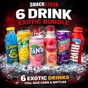 SnackStash Exotic Drink Bundle with 6 Drinks