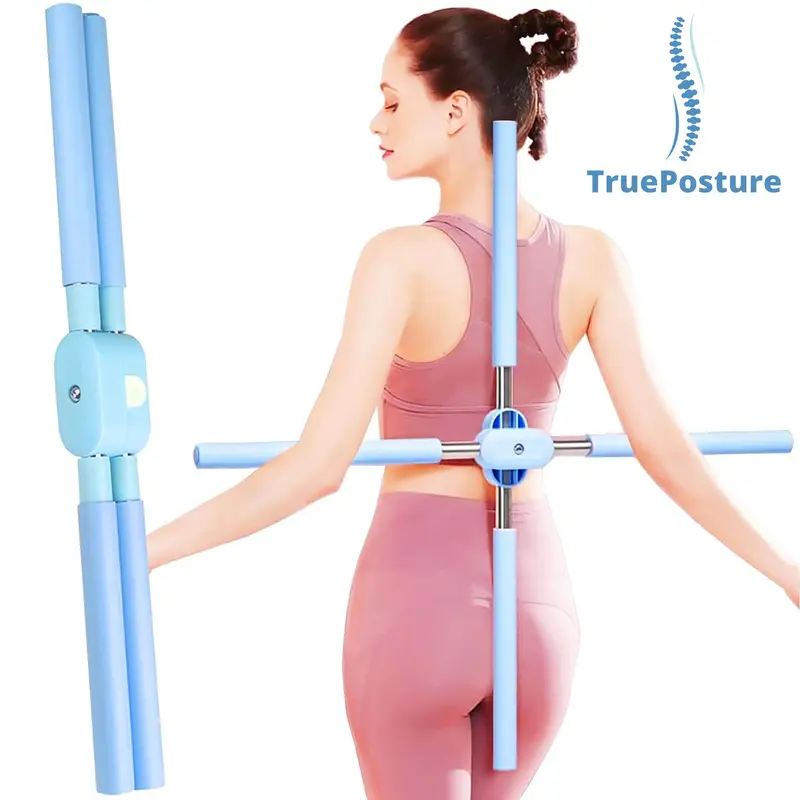 TruePosture Posture Corrector for Back Pain and Neck Pain Relief - Adjustable Back Extender Stretching Aid - Healthcare