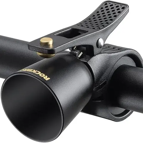 ROCKBROS Unisex Compact Brass Alloy Cycling Bike Bell, Classic Loud-Sound Bell, Handlebar Mount Fit for 0.87-1.25in/22.2-31.8mm Mountain Bike Handlebars for Adults