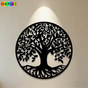 1pc Tree of Life Metal Wall Art, Decorative Artwork, Decoration, Ideal Gift for New Year, Christmas, Nature Decor Enthusiasts, Weather-Resistant Metal Wall Decor, Perfect for Garden Fence & Living Room Wall, Outdoor & Indoor Decor