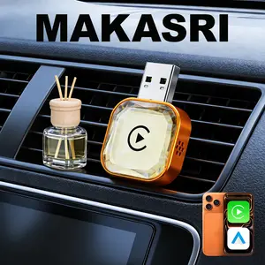 The Yurnlv 2026 CarPlay wireless adapter features diamond-cut technology, is compatible with iPhone/Android systems, offers fast connection, supports hands-free calling, and functions as a wireless adapter, electronic charger, and CarPlay adapter.