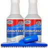 Clean-eez Grout-eez Grout Cleaner, 2-Pack 32 oz with Stand-Up Grout Brush