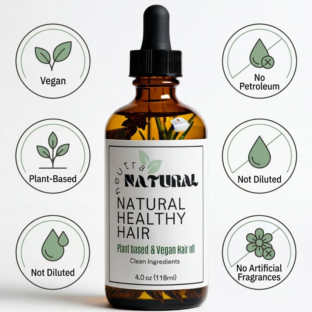 Neutra Natural Botanical Plant based Hair Oil-Botanical Blend Rosemary Hair Growth Oil with Castor Oil and Vitamin E fo