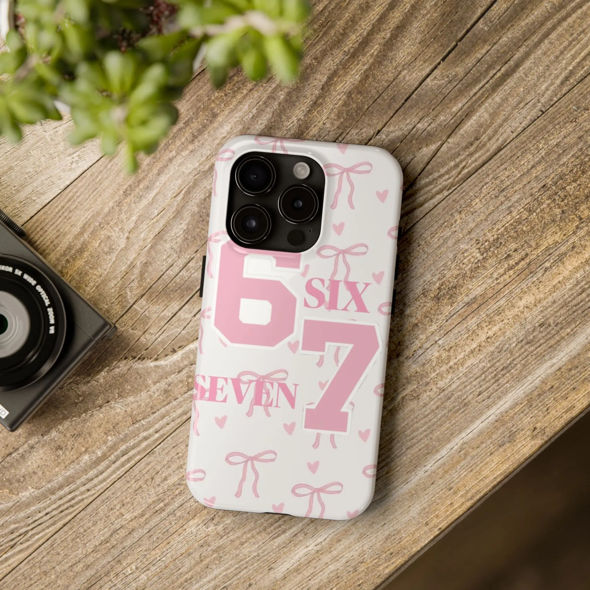 Pink Number 67 Phone Case | Cute Bow Heart Pattern Cover for iPhone 17 Pro Max 16 Plus 15 14 13 12 11 Air | College Varsity Aesthetic Gift for Her Him | Sports Jersey Number Birthday Present - TikTok Shop Pink Number 67 Phone Case | Cute Bow Heart Pattern Cover for iPhone 17 Pro Max 16 Plus 15 14 13 12 11 Air | College Varsity Aesthetic Gift for Her Him | Sports Jersey Number Birthday Present - TikTok Shop