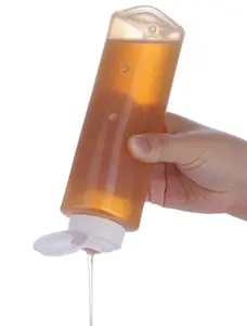 NiHome No Drip Honey Dispenser, 10 oz BPA-Free - Superior Leak-Proof Design Ensures Precise, Mess-Free Pouring with a Simple Squeeze. Perfect for Honey, Syrup, Ketchup & More