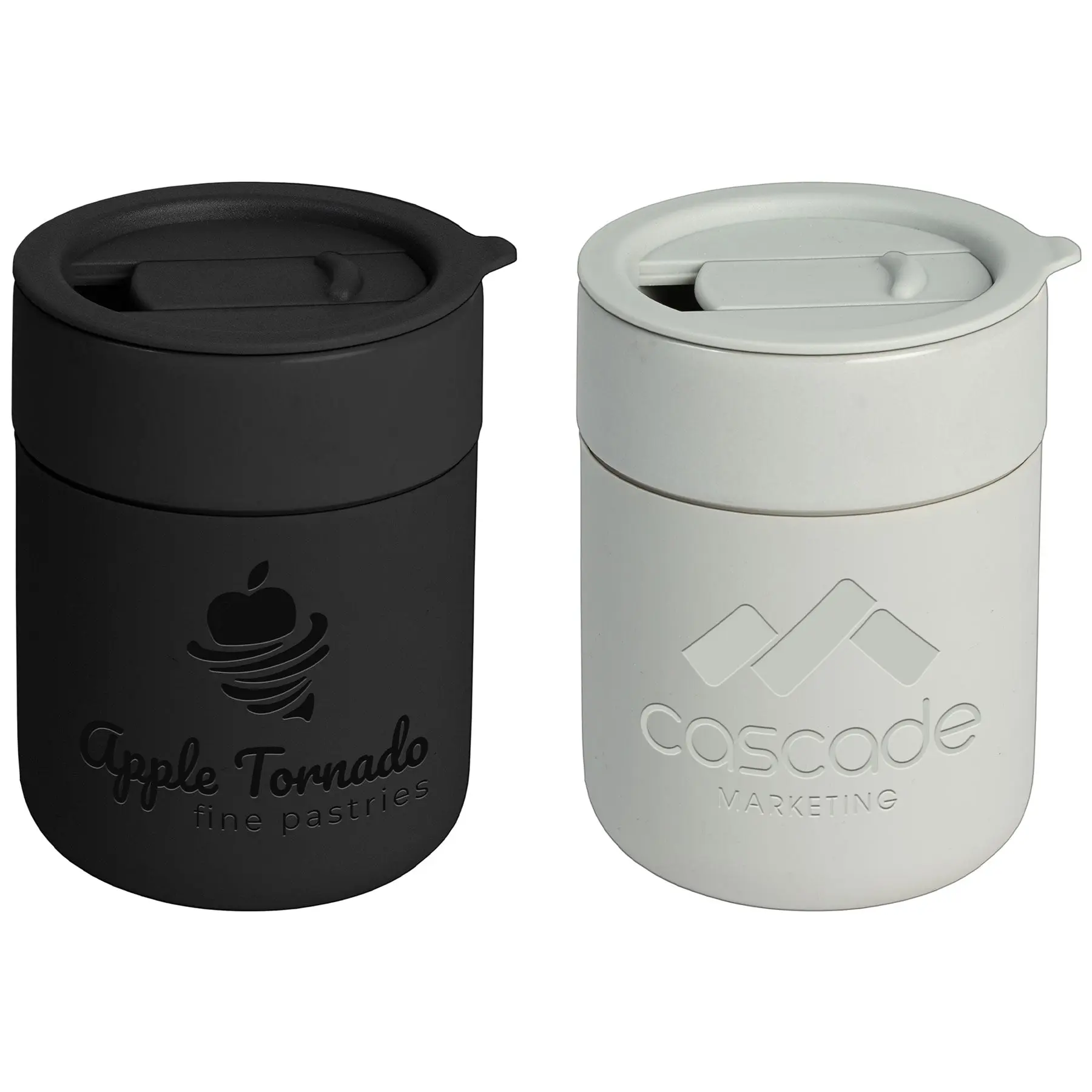 Personalized Obsidian 9 oz. Ceramic and Silicone Mug Laser Engraved
