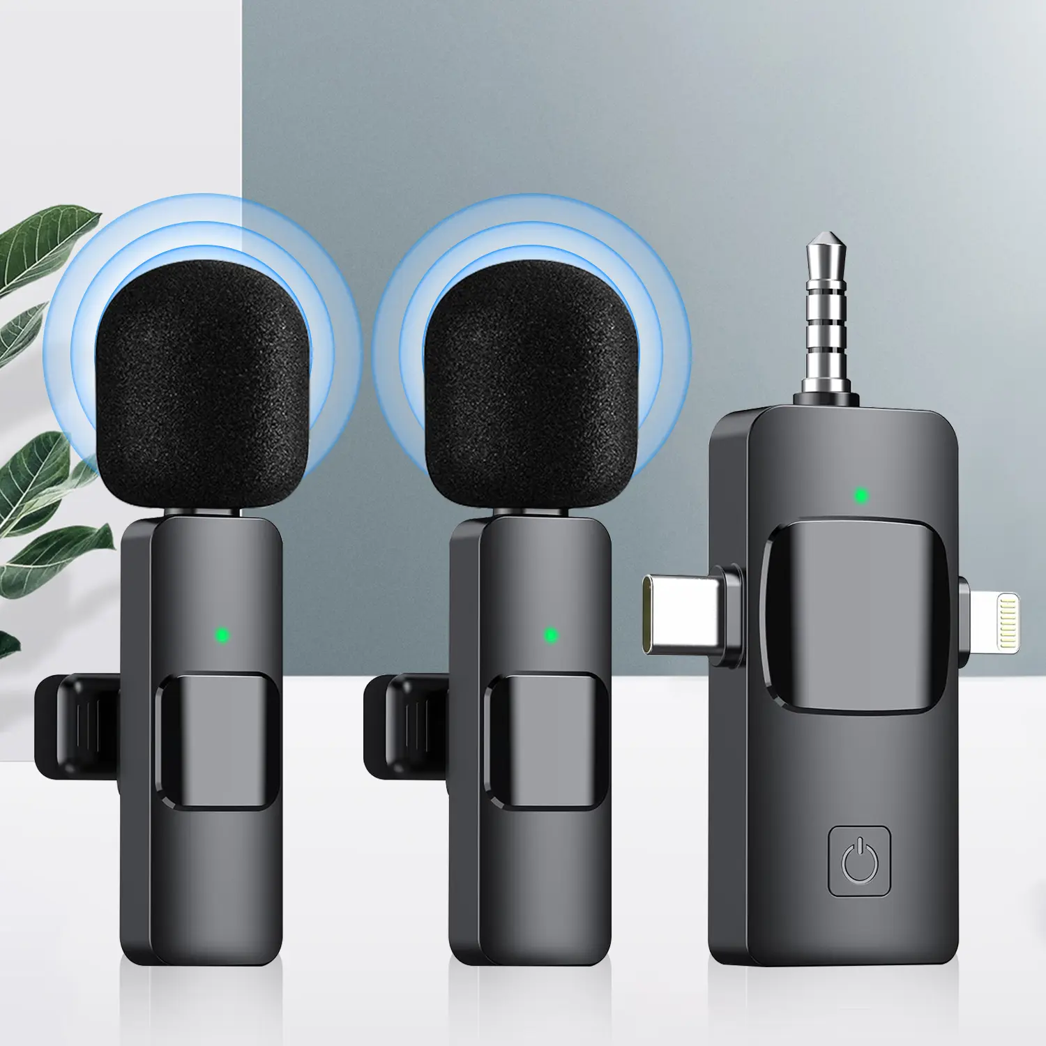 Professional Wireless Microphone for iPhone & Android Phones, Ideal for Video Recording, Teaching, Interviews, Podcasts, Portable Design