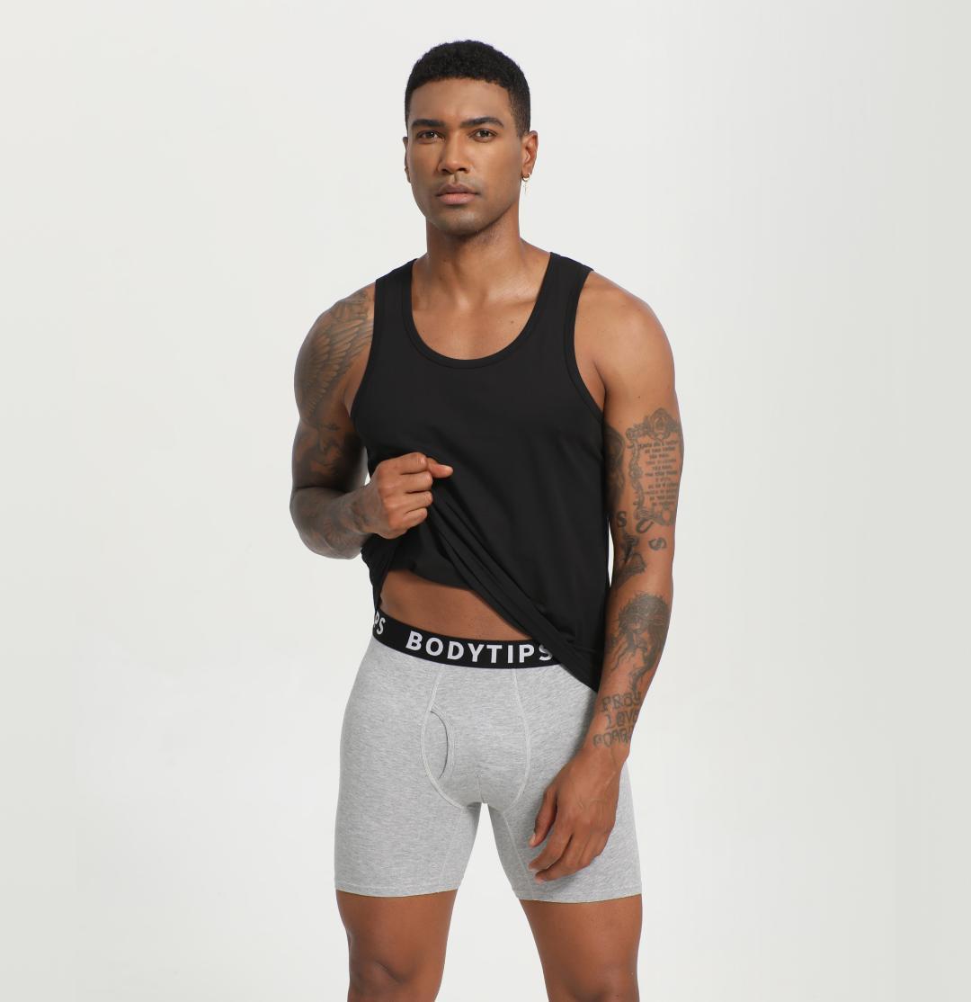 BodyTips 3Pack Boxer Briefs Seamless Breathable Skin Friendly 50S Premium Fabric Casual Soft Underwear 0.8cm Thin Waistband Flexible Fit Design Smooth Boxer Panties Popular Underwear Versatile Briefs For Daily Wear Casual Outfit Active Use All Day Comfort