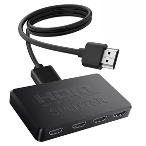 1 In 4 Out HDMI-compatible Splitter HD Video Switcher for HDTV Game Console