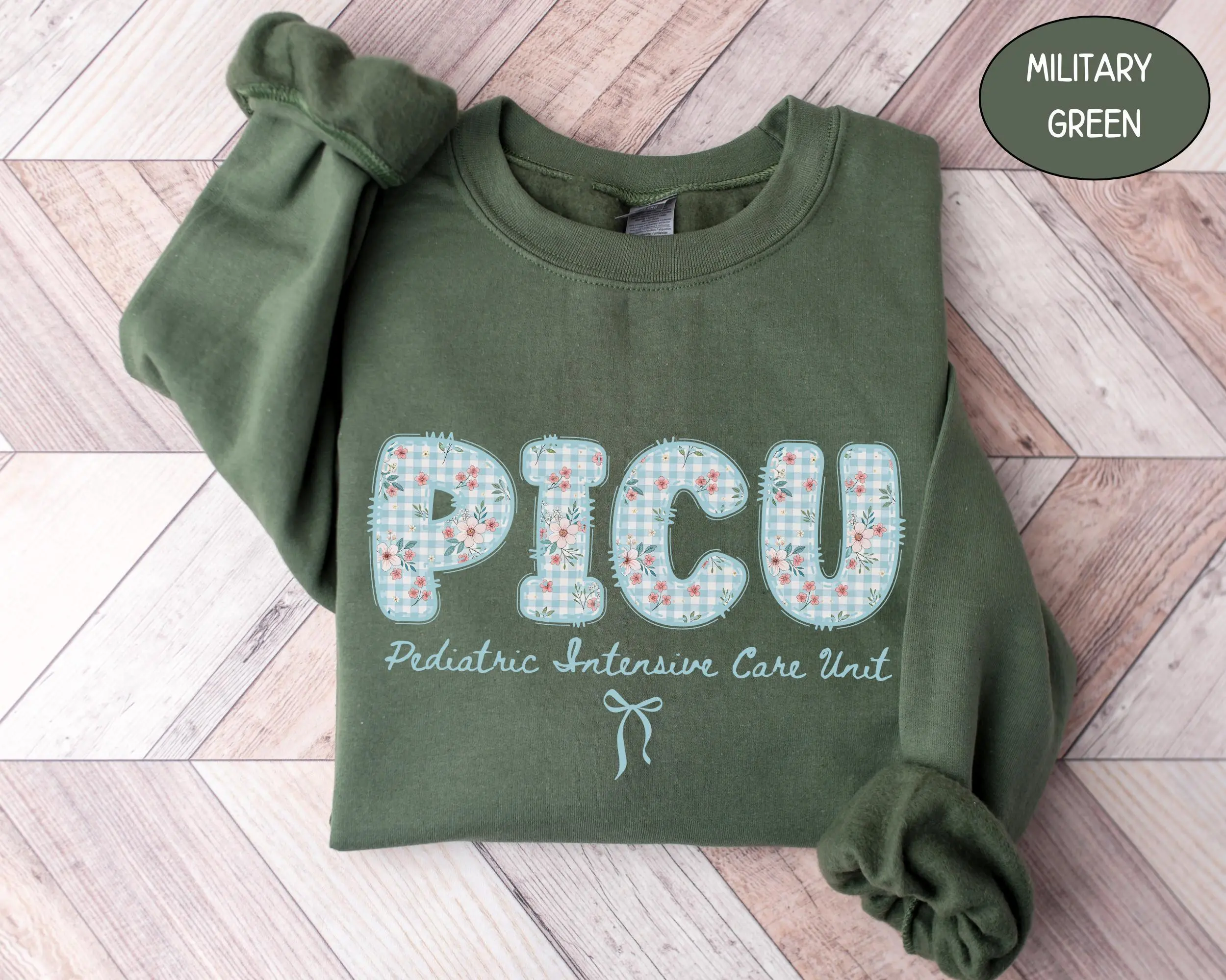 Picu Nurse T-Shirt / Sweatshirt / Hoodie. , Cute Pediatric Intensive Care Unit, Future Peds Nurse Pediatrics Crew Tee Gifts For New Nurse Tshirt