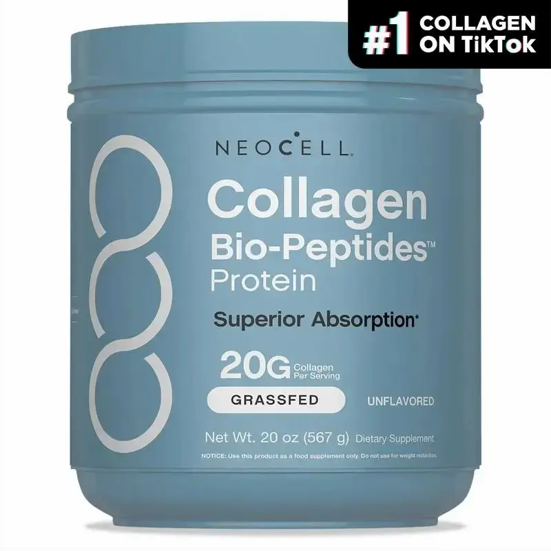 Daily Nutritious Collagen Peptides Powder 20oz | Grass Fed Protein Supplement Amino Acid Enriched