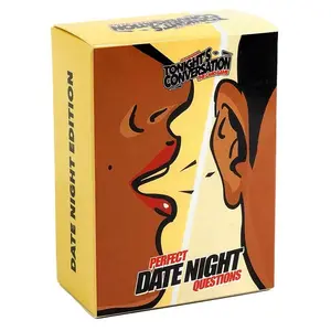 Date Night Question Card Game, 1 Set Funny Conversation Card Game, Perfect Date Night Questions Card Game for Couples and Families, Tabletop Games