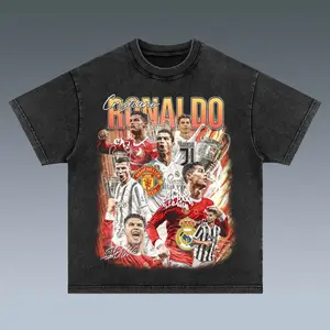 Ronaldo CR7 Vintage T-Shirt Soccer Graphic Tee Football Streetwear Unisex Shirt GOAT Fan Outfit