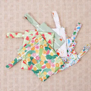 Reusable Waterproof Wet Bags, 2 Pack, Ideal for Swimwear, Baby Clothes, Travel, Diaper Bag, Reusable and Durable