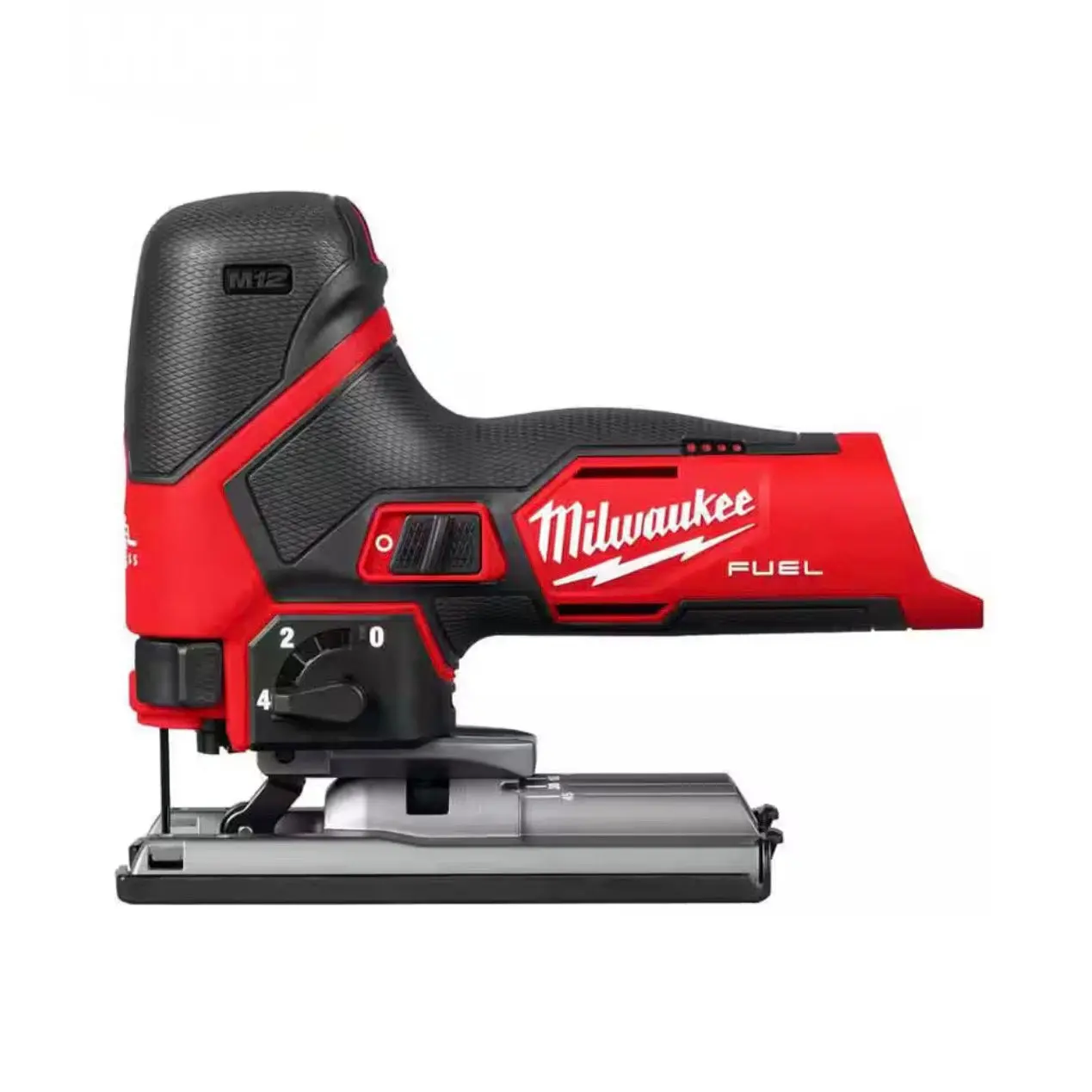 Milwaukee M12 12V Fuel Cordless Jig Saw (2545-20) with Fiberglass Components, LED Light, Plastic Parts, 1 Dust Cover, 1 M12 Jig Saw Accessory Bundle