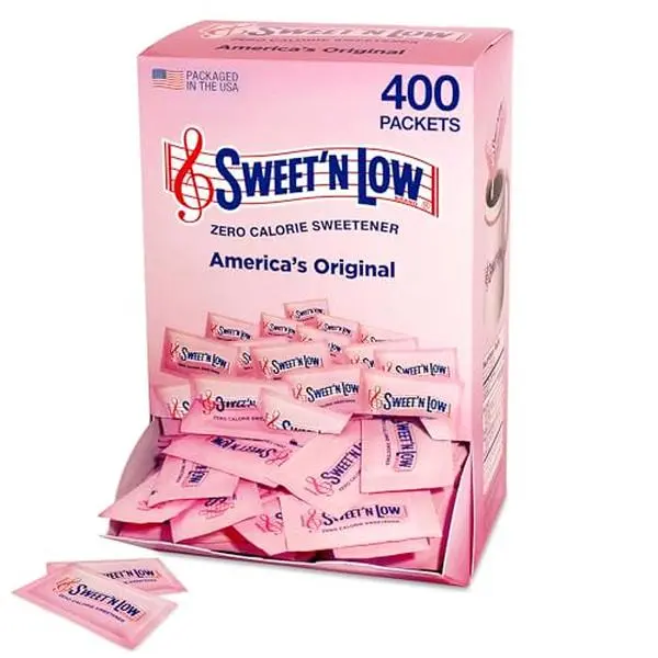 Sweet'N Low, Zero Calorie Sweetener Packets, 400 Ct | Kosher & Gluten Free, Low Glycemic Index, Individual Tea and Coffee Sweetener Packets