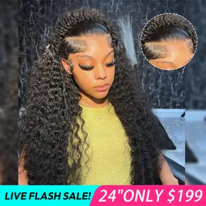 [LIVE SUPER DEAL 300% Density Wig] West Kiss Stylist Glueless Wig 6x8 Lace Front Wig Water Wave Ready Go Wig Pre Cut Pre Pluckced Hairline