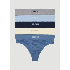 Jacquard Floral Thong 5-Pack