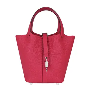 Pre-owned HERMÈS Togo Shoulder Bags Picotin Lock Bag PM