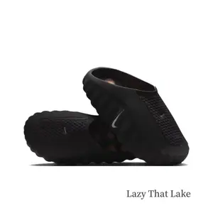 Mind 001 Quiet Closed-Toe Slippers Black - Stylish, Comfortable, Non-slip, Durable, Versatile Sports and Casual Slippers