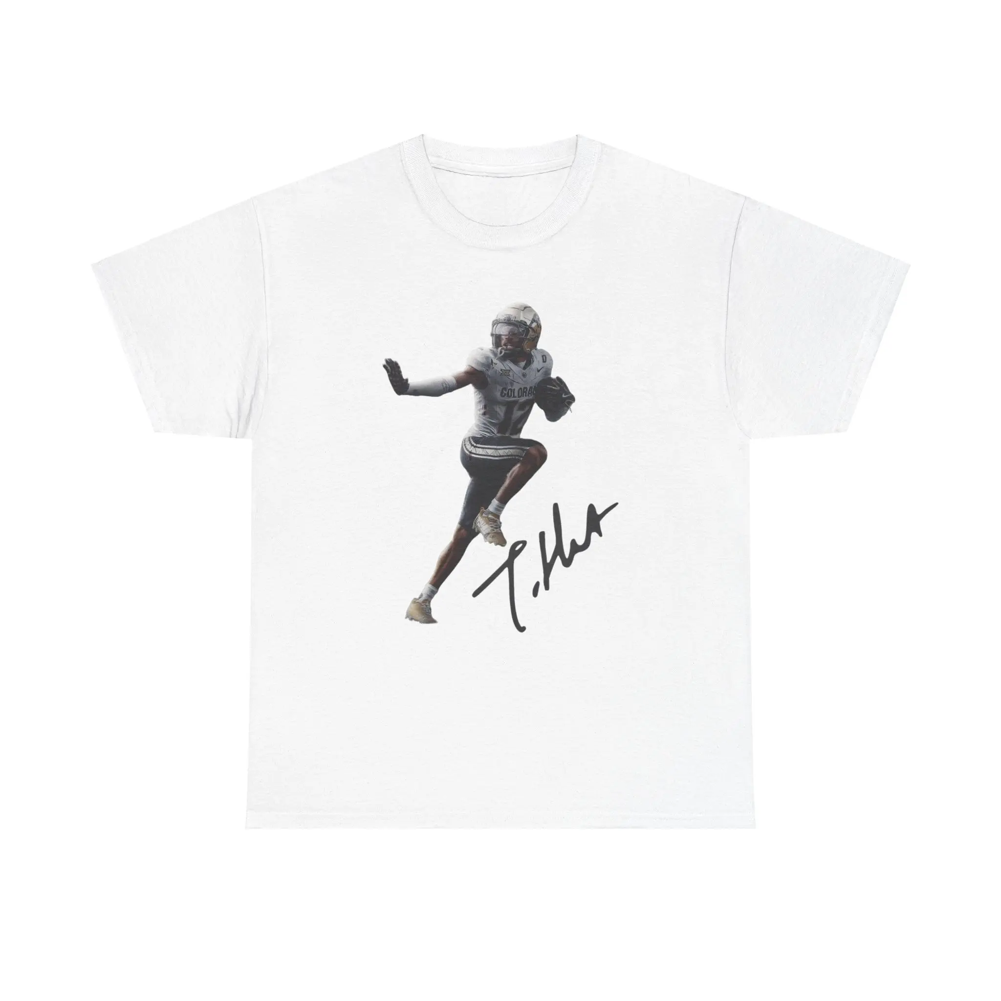 Travis Hunter Heisman Pose Unisex Tee, Football Fan Gift, College Sports Shirt, Heisman Trophy Winner Shirt, Sports Fan Apparel