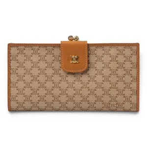 Pre-owned Celine Canvas Small Leather Goods Wallet Triomphe IB26050331