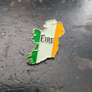 Eire Map of Ireland Hat Pin