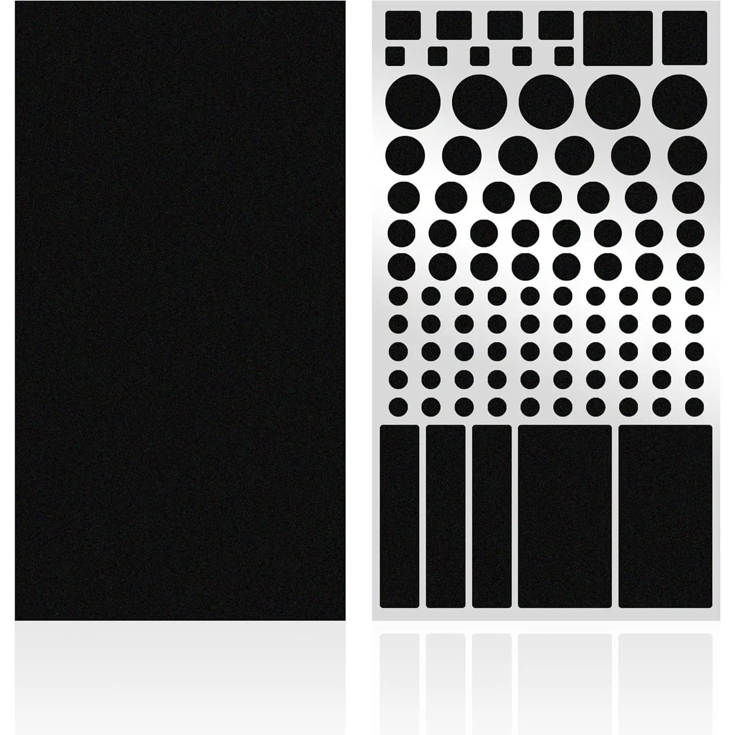 LED Light Blocking Stickers for Electronics Devices Accessories - Easy-Remove, Peel-and-Stick Protection Covers, Dim 50%-80% of Lights, Pre-Cut and Uncut Sheets (1 Cut Out + 1 Uncut), Better Sleep Support, Cut Out Anti-Radiation Stickers & Chips