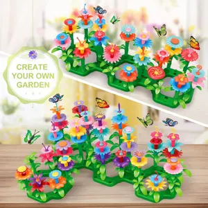 Toys for Girls 3 4 5 6 7 Years Old, Flower Garden Building Kit with Storage case,Educational STEM Toy and Preschool Garden Play Set for Toddlers, for Kids,148pcs