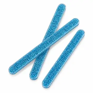 Blue Glitter Popsicle Sticks 12 count