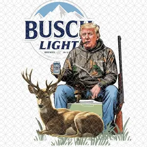 Trump Hunting Beer Sticker, Patriotic Trump decal, Trump hunting sticker, Trump hunting decal, Trump 2024 sticker, Hunting vinyl decal, Trump supporter sticker, Trump political sticker