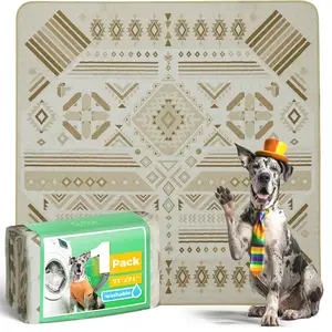 FXW Washable Dog Training Pads, Super Absorbent Waterproof Eco-Friendly Puppy Pads for Playpen & Indoor Fence Protection