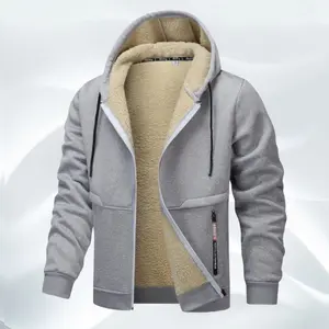 Basic Polyester Jacket - Simple Design with Polyester Material for Everyday Wear Medium Size Casual Beige