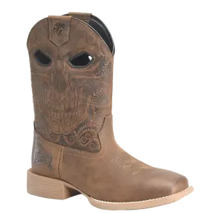 Phantom Rider by Double H Men's 11" Requiem Brown Square Toe Boot PH5060