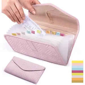 Fabric Bill Organizer with Pockets 10x6 Receipt Organizer for Business - Receipt Holder Organizer -  Organizer - Holder -  Organizer for - Small Accordion File Organizer