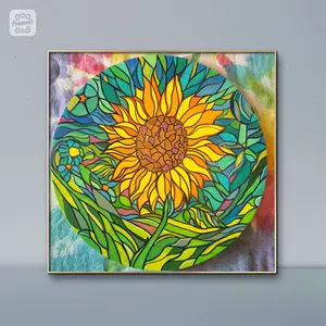 Sunflower Wood Door Hanger