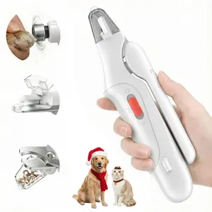 Catpick 2-in-1 Pet Nail Clipper and Grinder, Ultra Quiet Electric Grooming Tool with LED Light, Rechargeable for Dogs & Cats of All Sizes, Low-Noise Motor for Safe Trimming